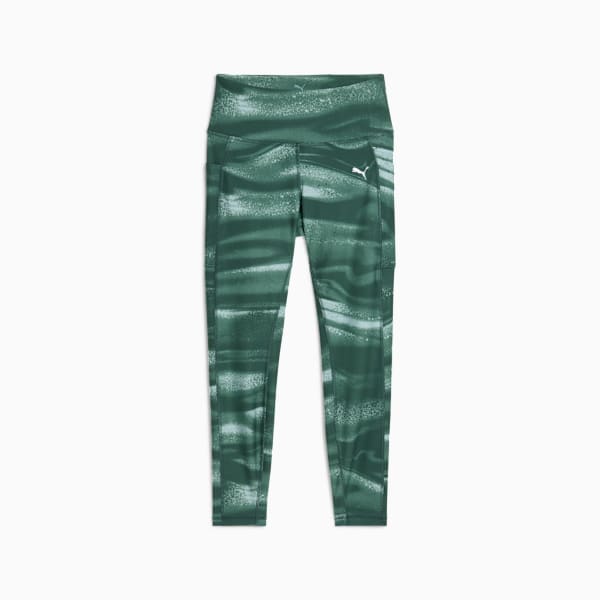 Calzas de running estampadas VELOCITY para mujer, Green Moon, large-ARG