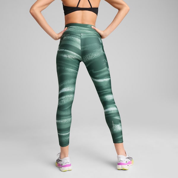 Calzas de running estampadas VELOCITY para mujer, Green Moon, large-ARG