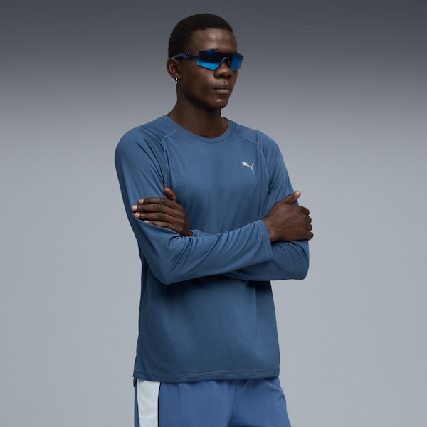 Chamarra de running VELOCITY para hombre, Dark Indigo, large-MEX