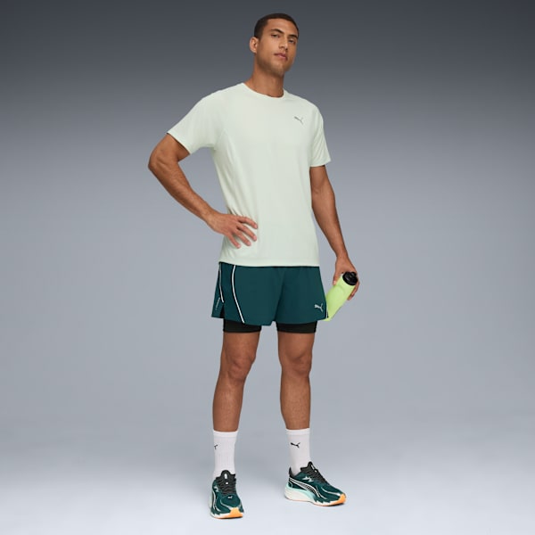Shorts de running “2 en 1” VELOCITY para hombre, Green Terrain, large-ARG