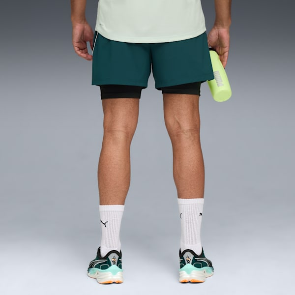 Shorts de running “2 en 1” VELOCITY para hombre, Green Terrain, large-ARG