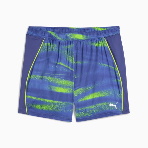 Shorts de Corrida VELOCITY All-Over Print 5" Masculino, Azul e Verde, large-BRA