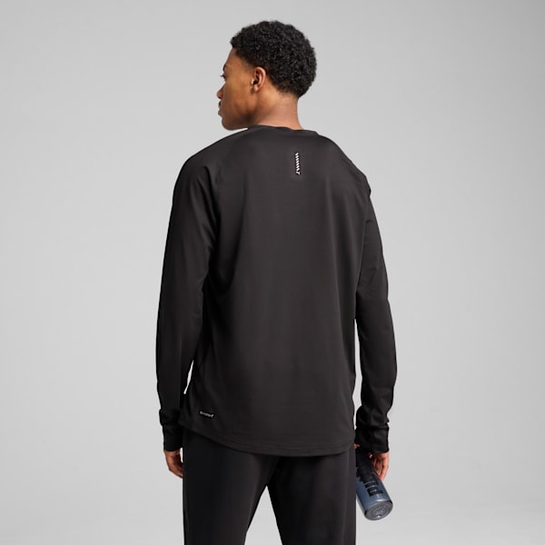 Remera manga larga de running CLOUDSPUN para hombre, PUMA Black, large-ARG