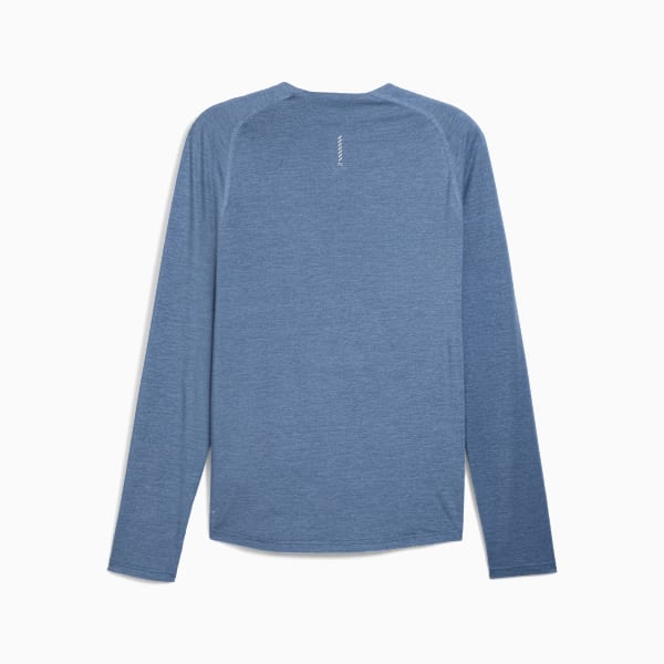 CLOUDSPUN Long Sleeve Running Top Men, Dark Indigo-Heather, large-ZAF