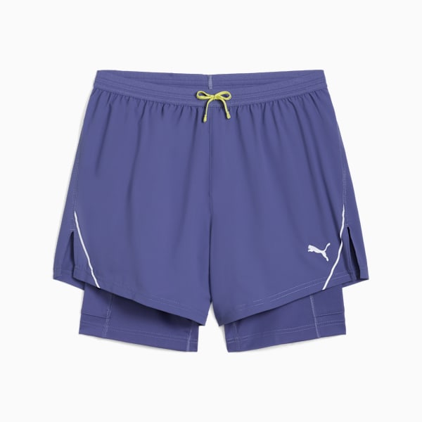 Shorts “2 en 1” ULTRAWEAVE 12cm para hombre, Blue Crystal, large-MEX
