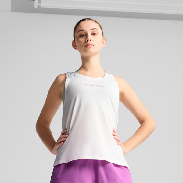 Musculosa RUN GRAPHIC para mujer, PUMA White, large-ARG