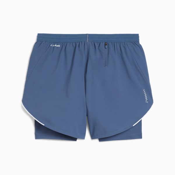 Shorts “2 en 1” RUN ULTRAWEAVE 10cm para mujer, Dark Indigo, large-ARG
