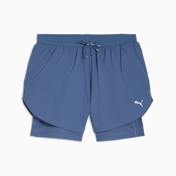 RUN ULTRAWEAVE 2-in-1 4" Shorts Women, Dark Indigo, large-ZAF