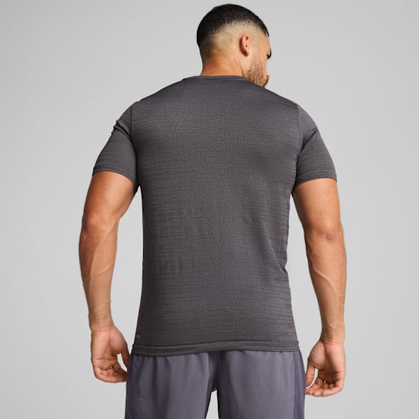 Playera Train All Day TECH Seamless para hombre, Galactic Gray-PUMA Black-Tonal Jacquard, large-MEX