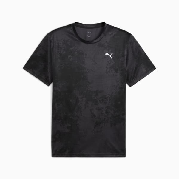 TAD ESSENTIALS AOP Tee Men, PUMA Black-Q3, large-ZAF
