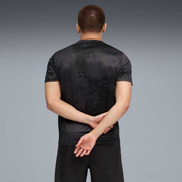 TAD ESSENTIALS AOP Tee Men, PUMA Black-Q3, large-ZAF