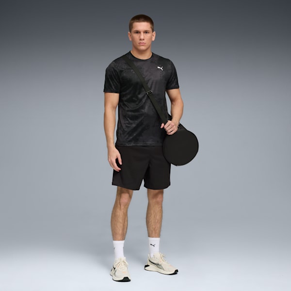 TAD ESSENTIALS AOP Tee Men, PUMA Black-Q3, large-ZAF