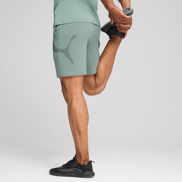 Shorts Train All Day Big Logo 20cm para hombre, Green Moon, large-MEX