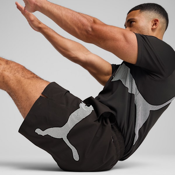 Shorts Train All Day Essentials Big Logo 7" Woven Masculino, PUMA Black, large-BRA