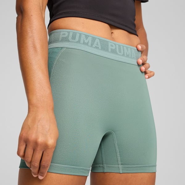 Leggings cortos con encaje para mujer, Green Moon, large-MEX