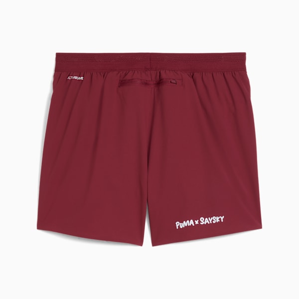 Shorts de Corrida PUMA x SAYSKY Running Masculino, Vermelho, large-BRA