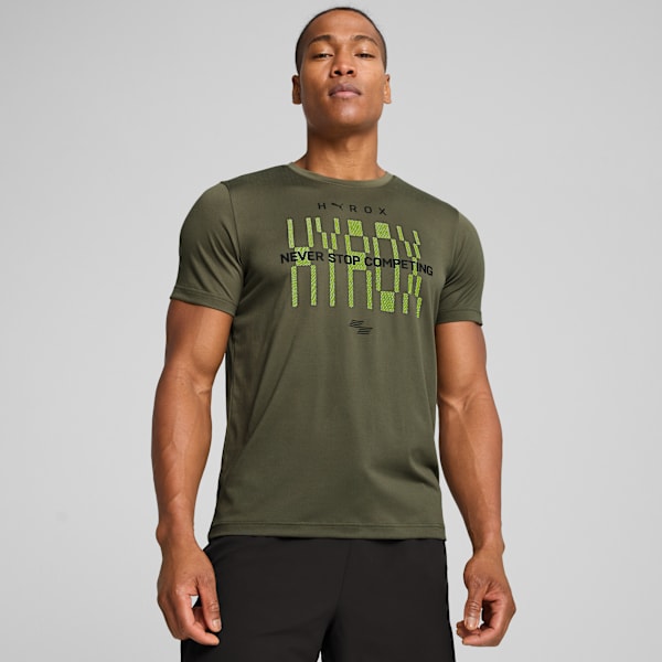 Remera PUMA x HYROX Train All Day para hombre, Loden Green, large-ARG