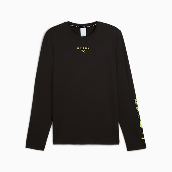 Remera manga larga PUMA x HYROX CLOUDSPUN para hombre, PUMA Black, large-ARG