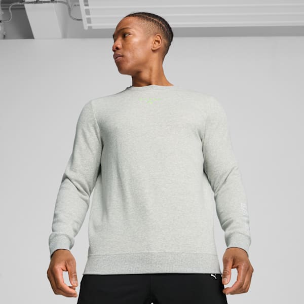 Buzo PUMA x HYROX Heavyweight para hombre, Light Gray Heather, large-ARG