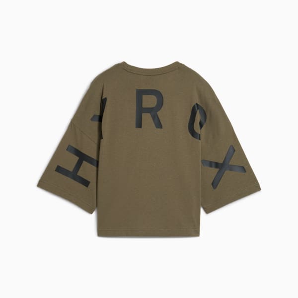 Remera oversize PUMA x HYROX para mujer, Loden Green, large-ARG