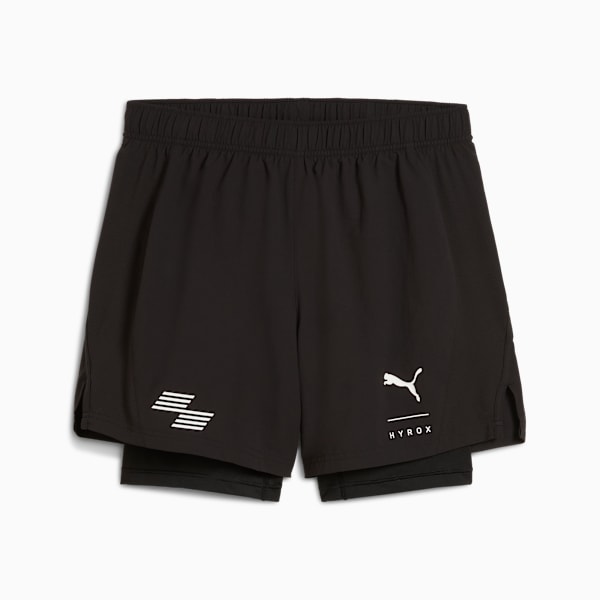 PUMA x HYROX 2-in-1 Shorts Men, PUMA Black, large-ZAF