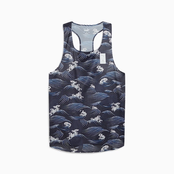 Playera estampada PUMA RUN FAV para hombre, New Navy, large-MEX
