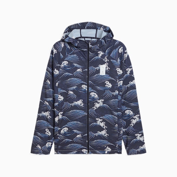 Chamarra estampada PUMA x SAYSKY, New Navy, large-MEX
