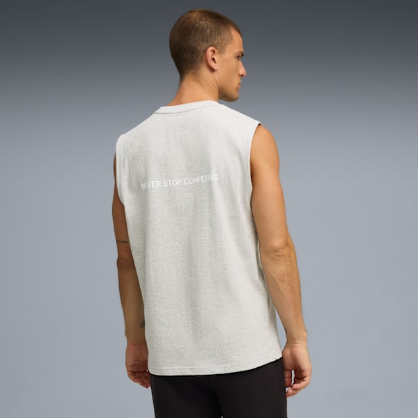 Remera sin mangas PUMA x HYROX para hombre, Light Gray Heather, large-ARG
