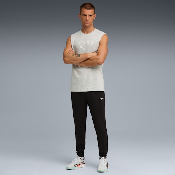 Remera sin mangas PUMA x HYROX para hombre, Light Gray Heather, large-ARG