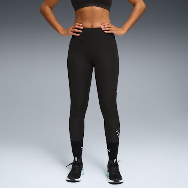GREEN TERRAINS High-Waist Training Tights Women, PUMA Black, large-MEX