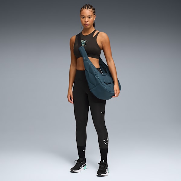 GREEN TERRAINS High-Waist Training Tights Women, PUMA Black, large-MEX