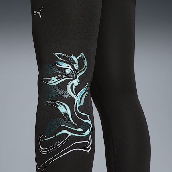 GREEN TERRAINS High-Waist Training Tights Women, PUMA Black, large-MEX