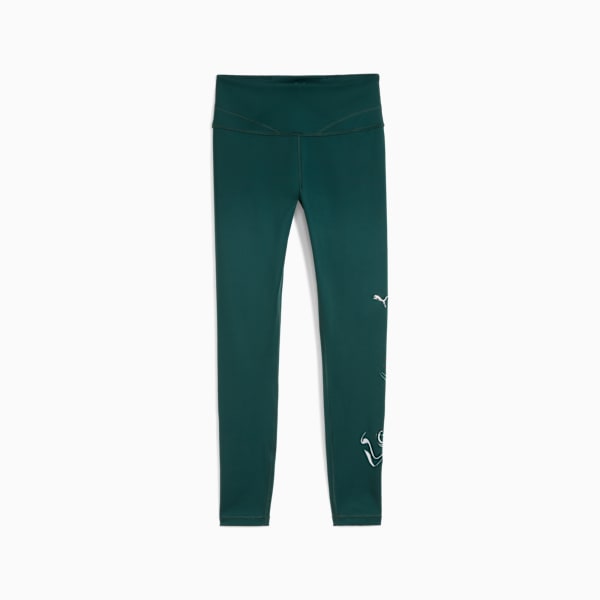 GREEN TERRAINS High-Waist Training Tights Women, Green Terrain, large-MEX