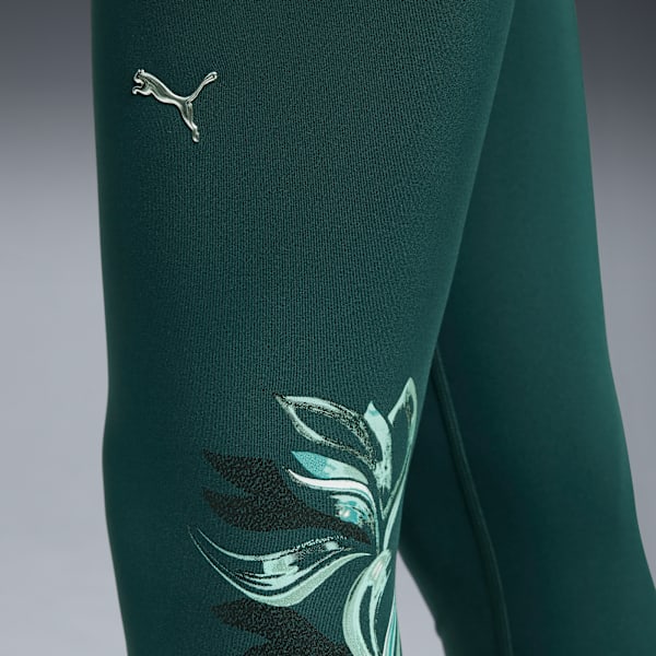 GREEN TERRAINS High-Waist Training Tights Women, Green Terrain, large-MEX