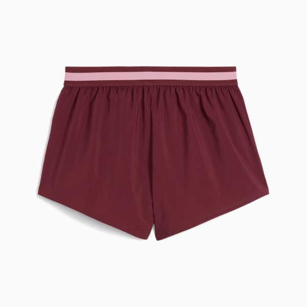 Shorts de entrenamiento PUMA STRONG para mujer, Ruby Shimmer, large-ARG