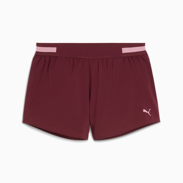 Shorts de entrenamiento PUMA STRONG para mujer, Ruby Shimmer, large-ARG