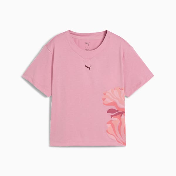 Camiseta FLORAL RIBBON Graphic Feminina, Rosa, large-BRA