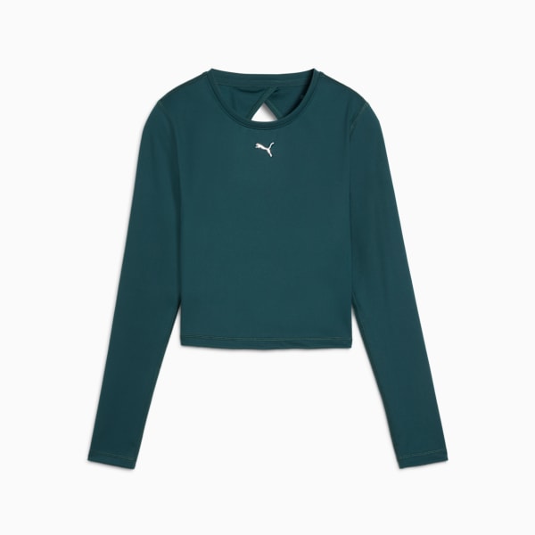 GREEN TERRAINS Long Sleeve Training Top Women, Green Terrain, large-MEX