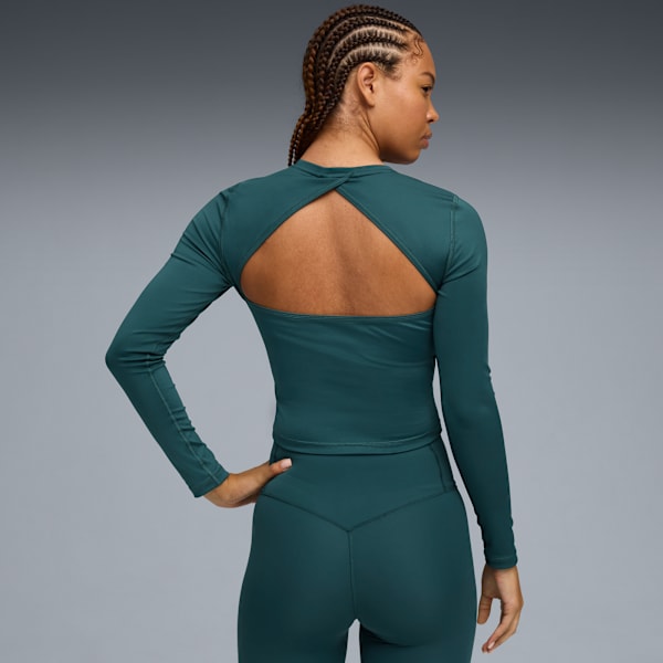 GREEN TERRAINS Long Sleeve Training Top Women, Green Terrain, large-MEX