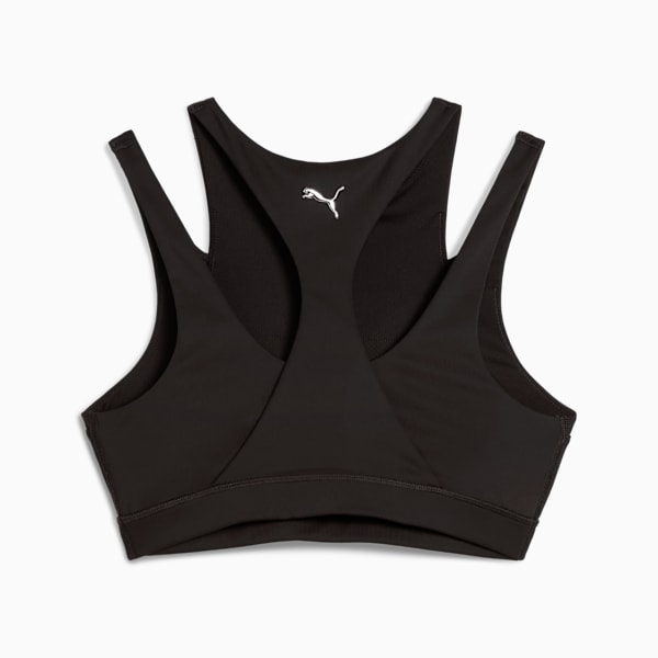 GREEN TERRAINS GRAPHIC BRA - MID Women, PUMA Black, large-MEX