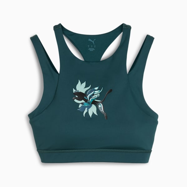 GREEN TERRAINS GRAPHIC BRA - MID Women, Green Terrain, large-MEX