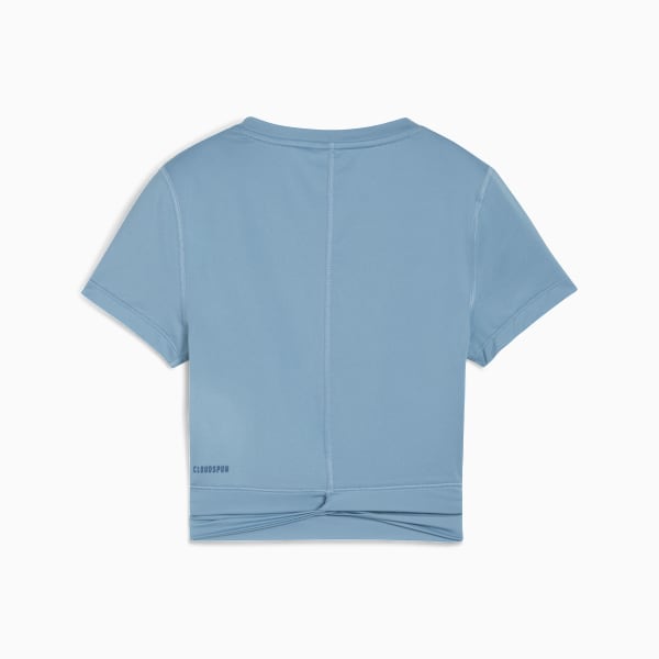 CLOUDSPUN Short Sleeve Twist Tee Women, Cool Blue, large-ZAF