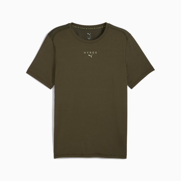 PUMA x HYROX CLOUDSPUN ThermoAdapt Tee Men, Dark Olive, large-MEX
