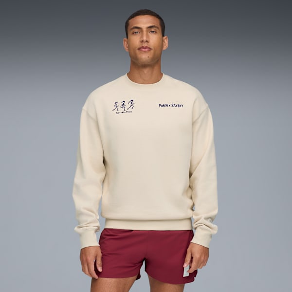 Suéter UNISEX PUMA X SAYSKY, Alpine Snow, large-MEX