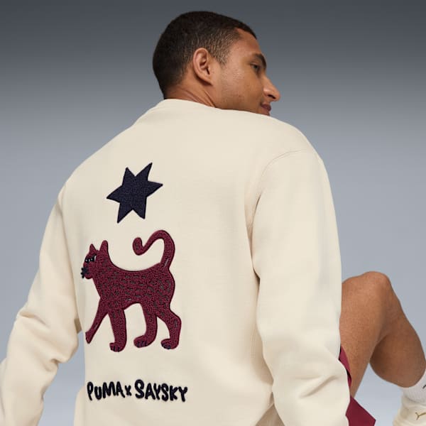 Suéter UNISEX PUMA X SAYSKY, Alpine Snow, large-MEX