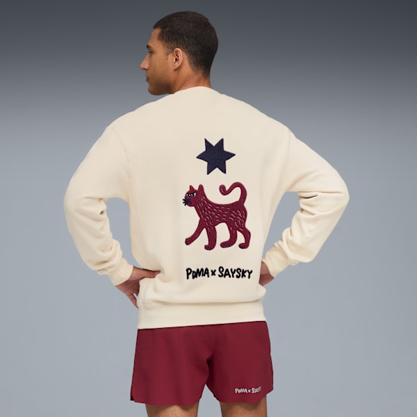 Moletom PUMA x SAYSKY Unissex, Branco, large-BRA