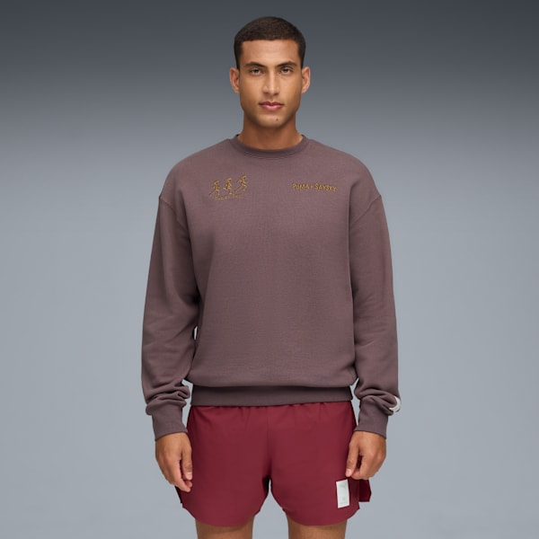 Suéter UNISEX PUMA X SAYSKY, Raisin, large-MEX