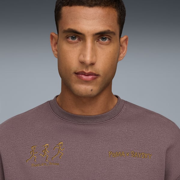 Suéter UNISEX PUMA X SAYSKY, Raisin, large-MEX