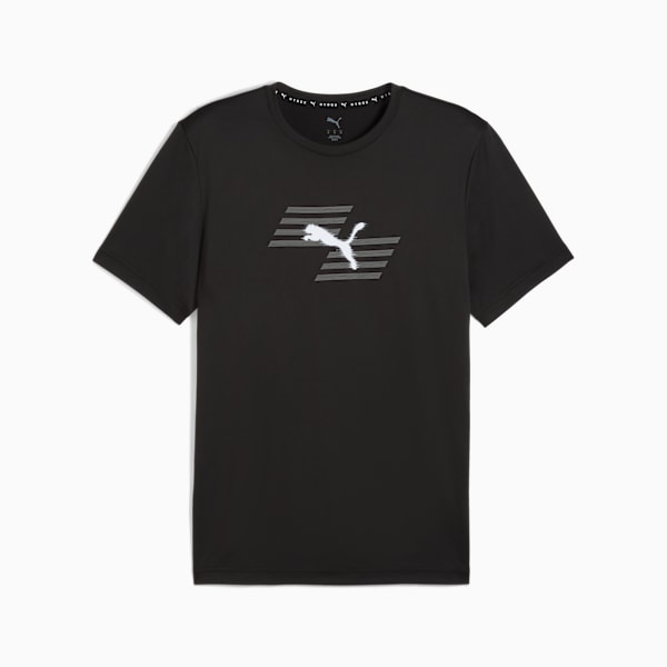PUMA x HYROX Graphic Tee Men, PUMA Black, large-ZAF