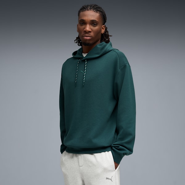 Sudadera CLOUDSPUN para hombre, Green Terrain Heather, large-MEX